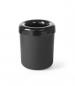 Preview: Tischabfallbehälter schwarz, Melamin Ãẁ130x(H)160mm