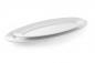 Preview: Platte oval flach, Melamin, 61x23x4,2 cm
