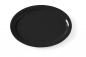 Preview: Serviertablett schwarz, 265x195 mm, oval, Polypropylen
