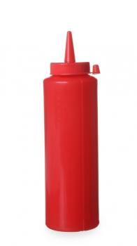 Spenderflasche, Kunststoff, rot, 70 cl, 3-er VE