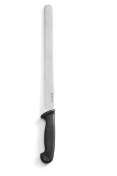 Schinken-Lachsmesser "HACCP", schwarz, 350 mm, mit Kunststoffgriff