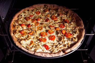 Pizzaschaufel perforiert quadratisch, 405x405x(H)1320 mm