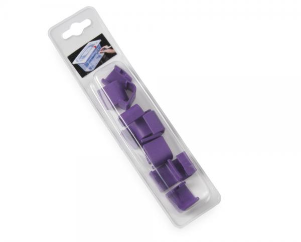 Farbcodierungsclips 12er Set, violett - antiallergen