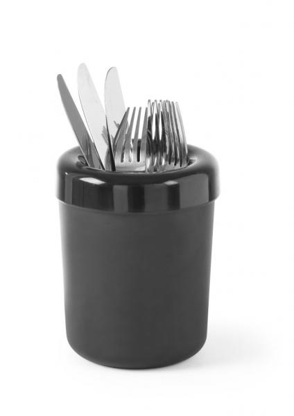 Tischabfallbehälter schwarz, Melamin Ãẁ130x(H)160mm