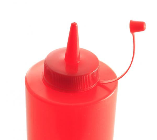 Spenderflasche, Kunststoff, rot , 20 cl