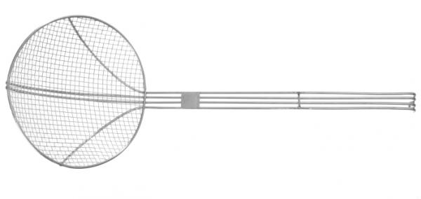Frittierlöffel mit verstärktem Drahtgriff, (D)180x(L)470 mm, Edelstahl