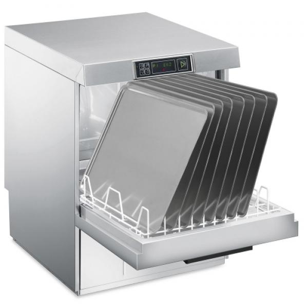SMEG Geschirrspülmaschine für Euro-Norm Behälter, Körbe und Bleche inkl. Wasserenthärter UD516DS